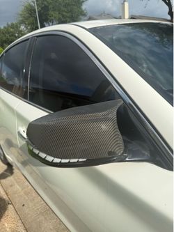 Fake carbon fiber mirror caps (q50