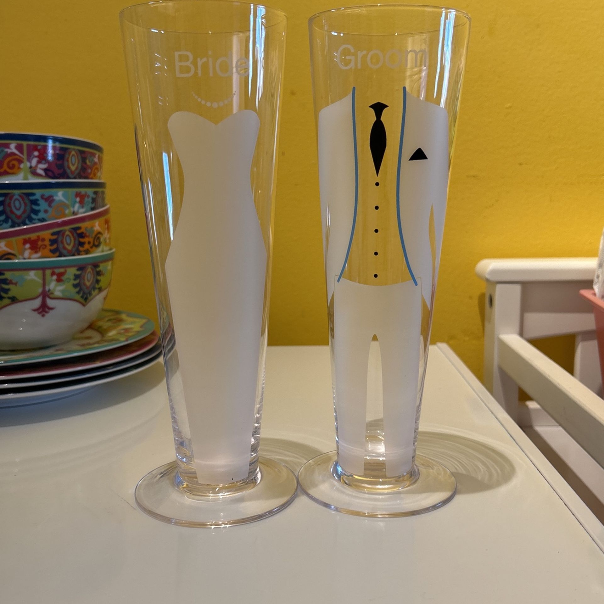 Bride & Groom Drinkware Set