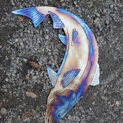 Christmas Presents Metal Art Yard Art Fish And Sea Life