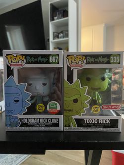 Rick And Morty 667 Hologram Rick Clone https://offerup.com/redirect/?o=RnVua28tc2hvcC5jb20= Limited Edition Glows In The Dark, 335 Toxic Rick Target E