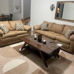 BRAND NEW TAN SOFA AND LOVESEAT ...DELIVERED FOR ONLY $650!