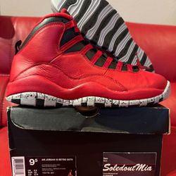 RETRO NIKE  AIR JORDAN X Bulls over Broadway Sz9.5 Breds Off White Lost And Found 1 Chicago  Union Noir Tan Travis Scott Foamposite 