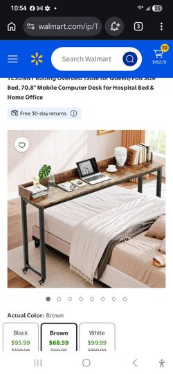 Queen Overbed Rolling Table