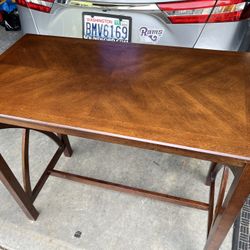 Bar Height Table With Two Stools 