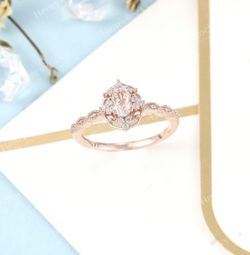 Rose Gold/rose Quartz Ring