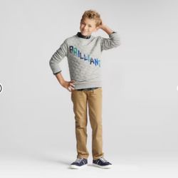 Cat & Jack Khaki Stretch Straight Pants