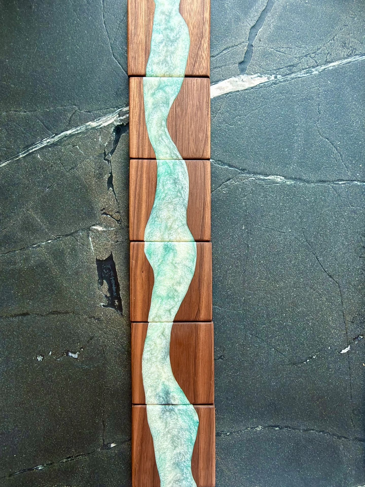 Coaster High End Handcrafted (Walnut, Epoxy)