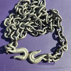 8' 7" Heavy Duty Chain with Hooks