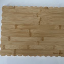 Country Living Scalloped Edge Bamboo Cutting Board 11" x 14"