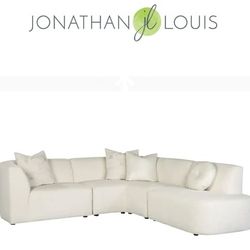 New Sectional White/Cream 