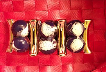 Chunky Gold & Purple Resin Statement Bracelet