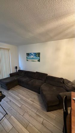 Large Dark Gray Sectional Sofa
