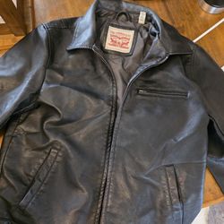 Levi's Leather Jacket Size Med