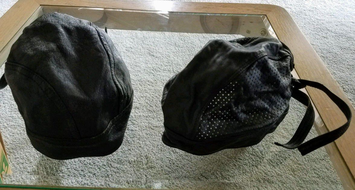 Leather Skull Caps