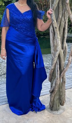 Vestido Elegante Azul Para Fiesta!