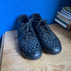 Black Nike Tiempo Legend 9 Elite FG Indoor Shoes Size 12 