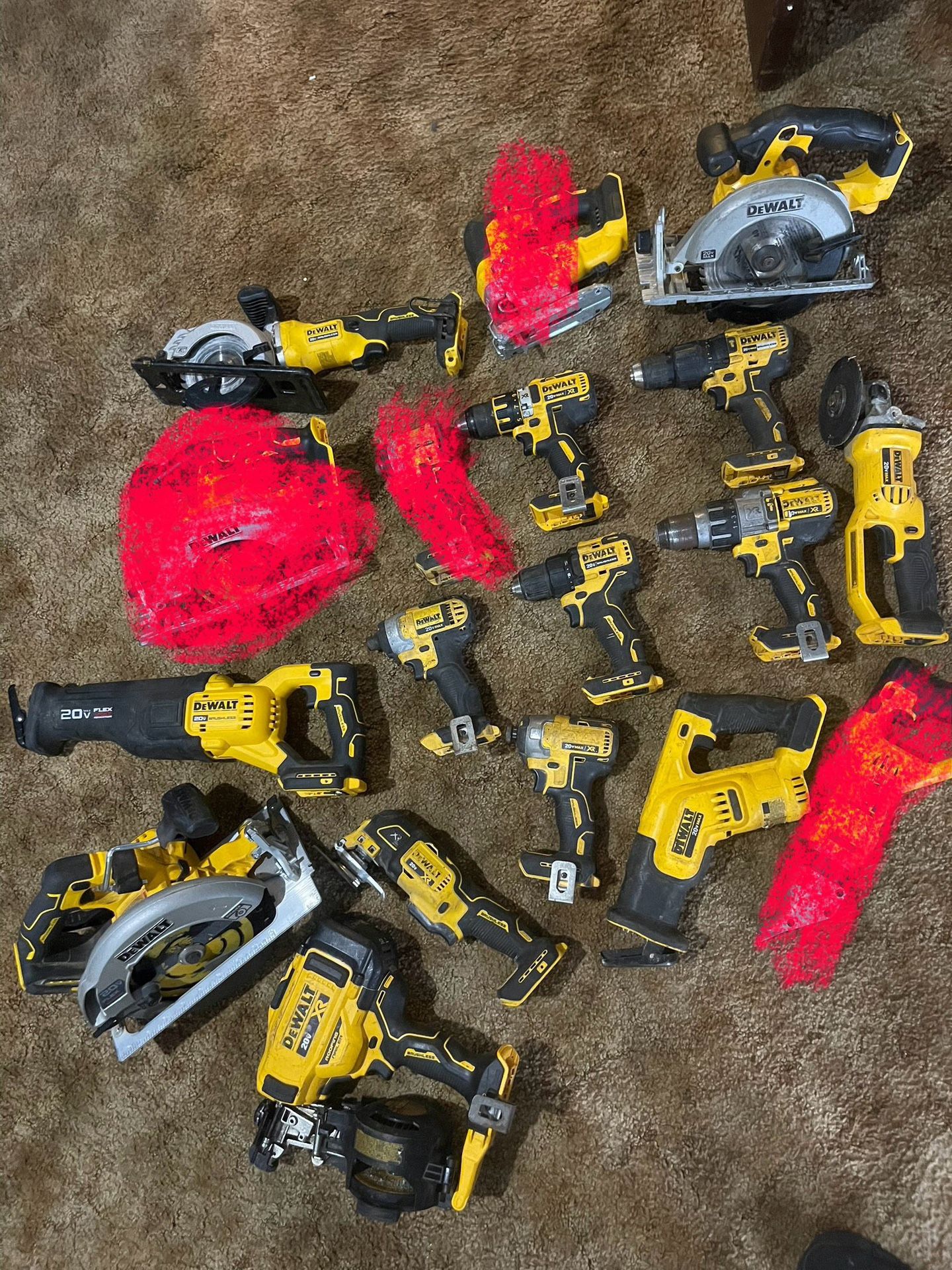 Variety Of Dewalt Tools