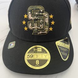 NWT - New Era San Diego Padres 2024 Armed Forces Day Hat 59FIFTY Men’s Size 8