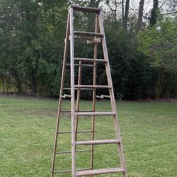 7 Steps 8F Painter Wooden Folding Ladder