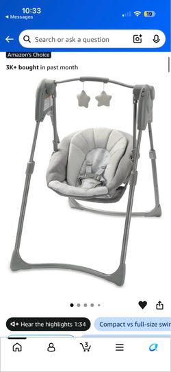 Graco baby swing