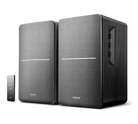 Edifier R1280T Powered Bookshelf Speakers - 2.0 Active Near Field Studio Monitor Speaker - Black - 42 Watts RMS
