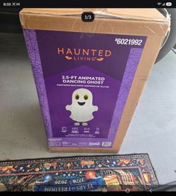 (New) animated dancing ghost animatronic motion activated and sound