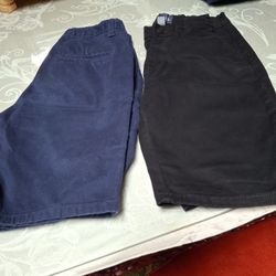 Girls Short Pants..size 14.1-black..1-blue
