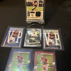 Spencer Rattler Leaf Refractors R/C + Panini Contenders R/C Patch  
