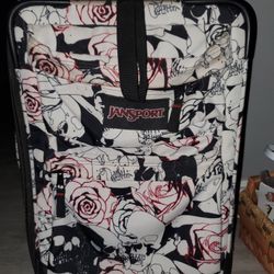 Jansport Skulls And Rose's Vintage Luggage