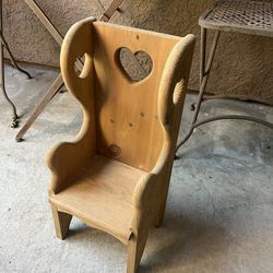 Small Decorative Wood Chair 