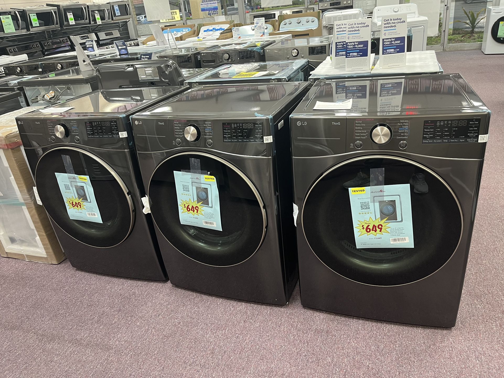 LG Open Box Dryer With 1 Year Warranty