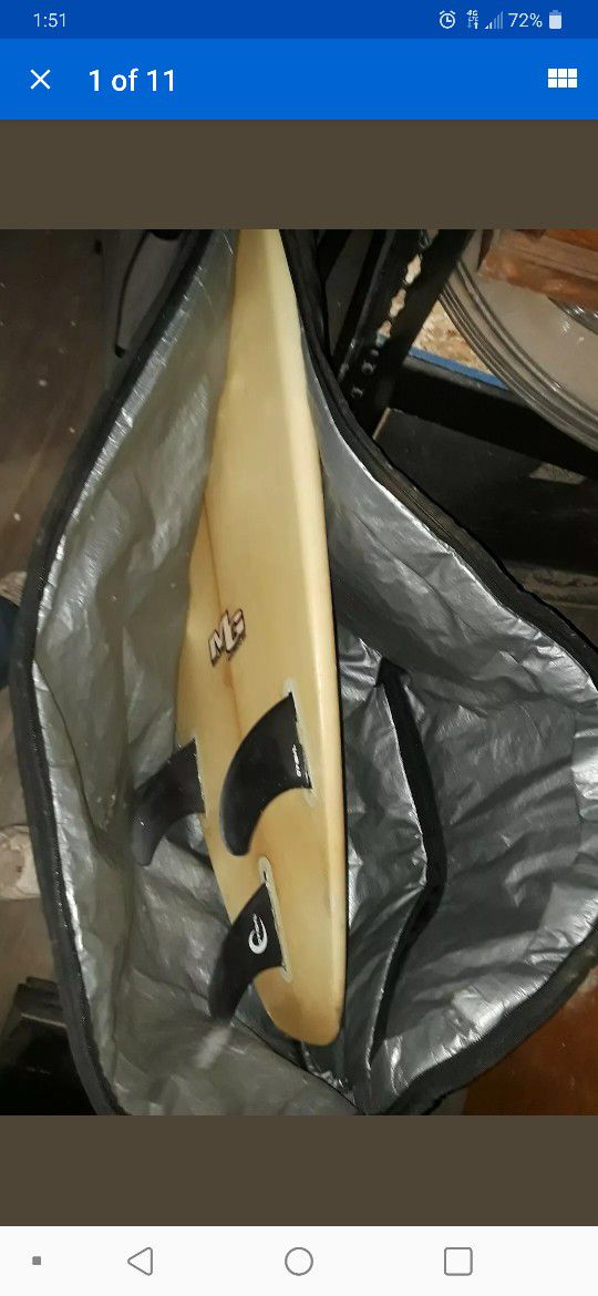 7' 4" Aloha Surfboard Shaped by Mauricio Gil includes bag