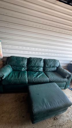 Green Genuine sofa