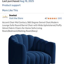 Accent Swivel Chair Mid Century/ Excellent Condition 