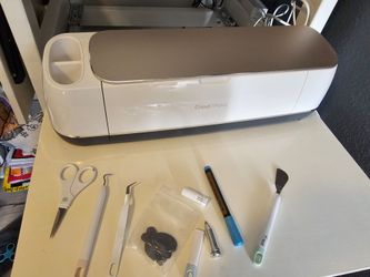 Cricut Maker Cutting Machine with Tools and rolling cart