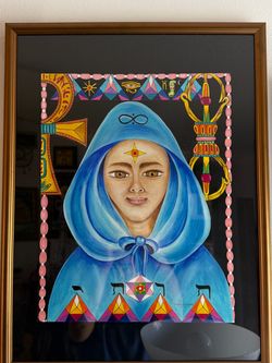 Framed Spiritual Mystic Portrait Art Print