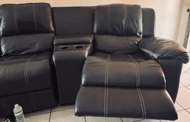 Leather sectionals