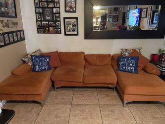Orange La Casa Andrea Milano sectional, 4 Months Old