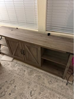 Entertainment stand + 2 end tables