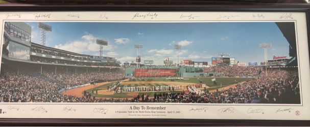 Boston Red Sox 2004 World Series Signed Panoramic Print
