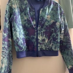 Womens Adidas Bomber Cropped Jacket