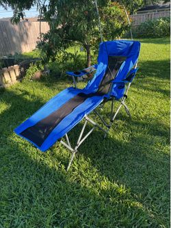 Reclining camping chair