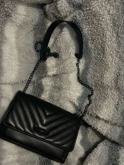Black Quilted Mini Crossbody Bag