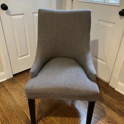 Grey Studded Chair