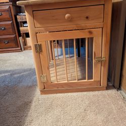 End Table Dog Crate