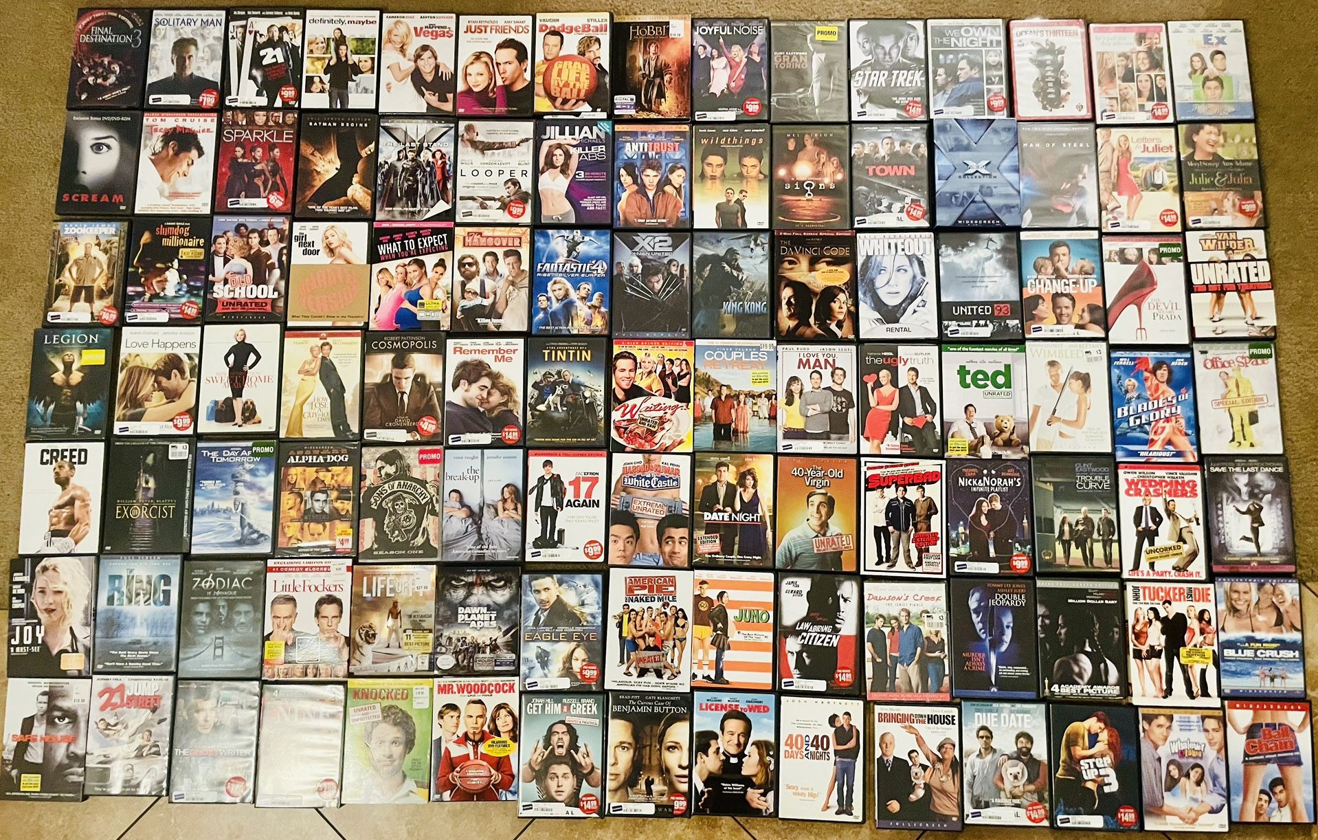 Wholesale lot Of DVDs