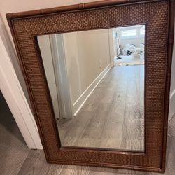 Large Wood Mirror