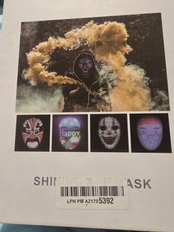 LED Programmable Light-Up Face Mask