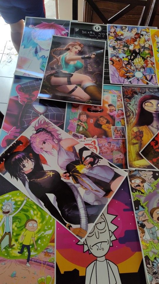 Mixed Anime Poster Pack 7 Pcs