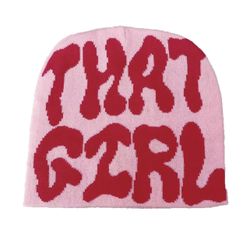 Fashionable Letter Print Beanie Hat